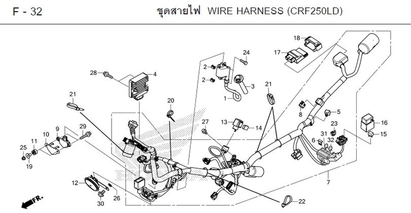 F-32 WIRE HARNESS (CRF250LD)