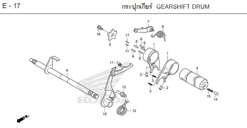 E-17 GEARSHIFT DRUM