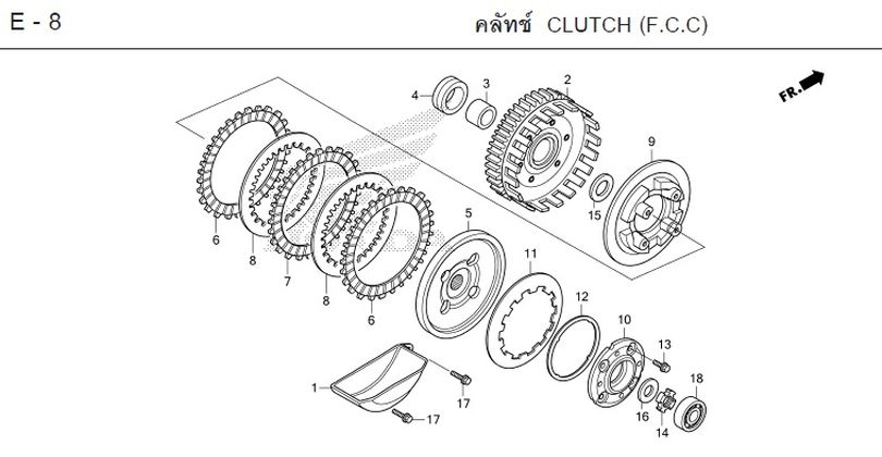 E-6 CLUTCH (F.C.C)