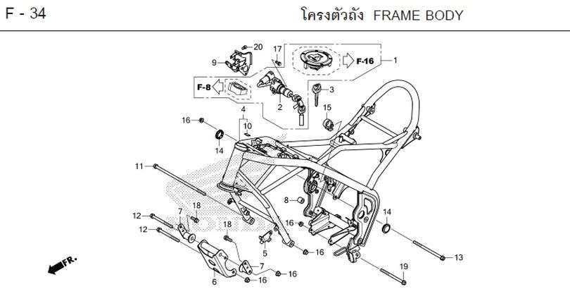 F-34 FRAME BODY