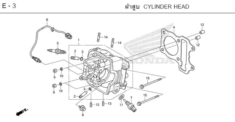 E-3 CYLINDER HEAD
