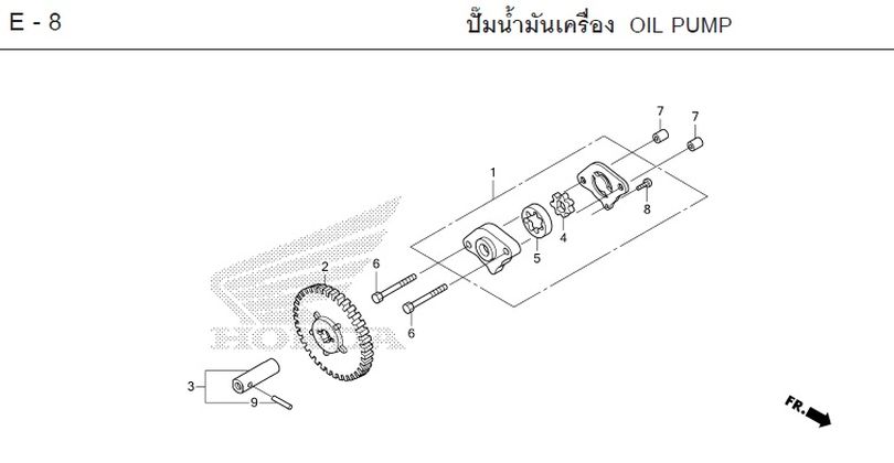 E-8 OIL PUMP