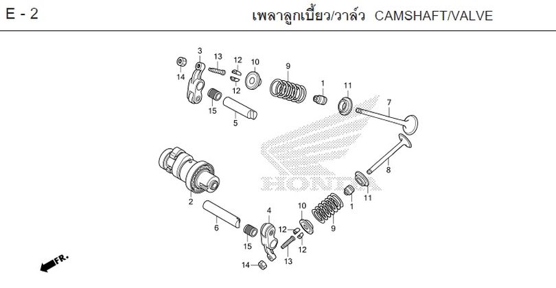E-2 CAMSHAFT/VALVE