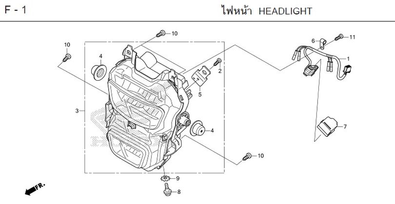 F-1 HEADLIGHT