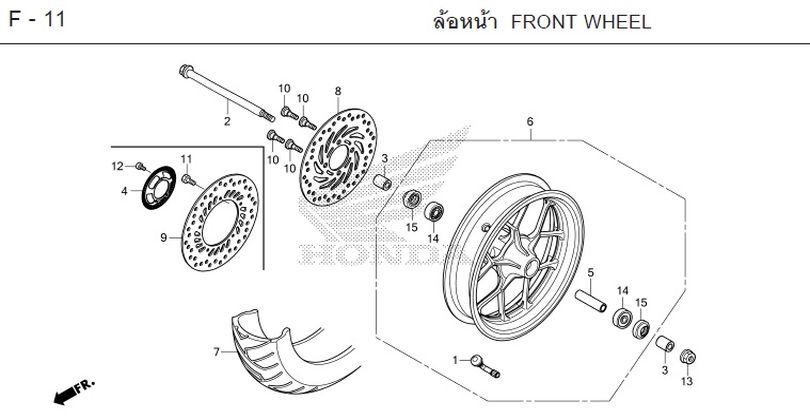 F-11 FRONT WHEEL