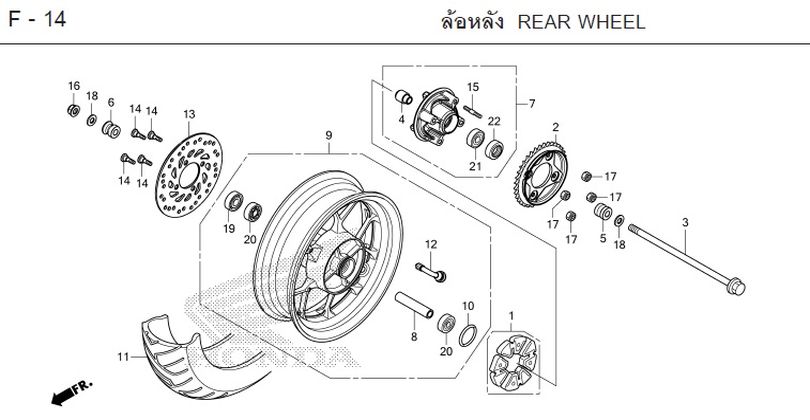 F-14 REAR WHEEL