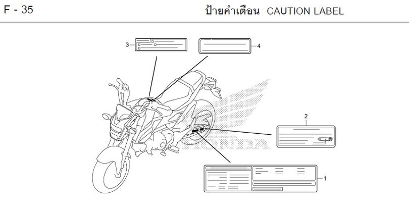 F-35 CAUTION LABEL
