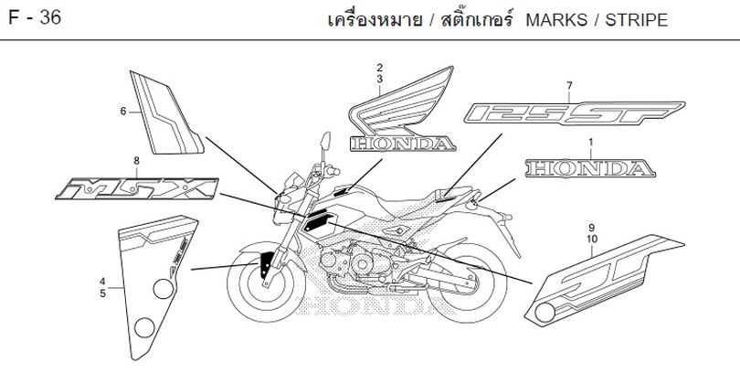 F-36 MARKS / STRIPE
