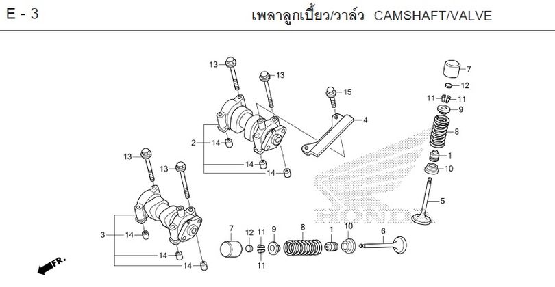 E-3 CAMSHAFT/VALVE