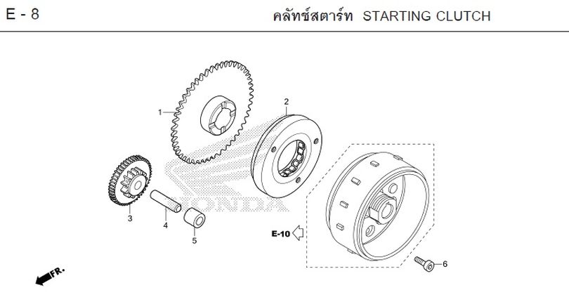 E-8 STARTING CLUTCH
