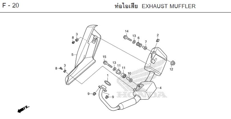 F-20 EXHAUST MUFFLER