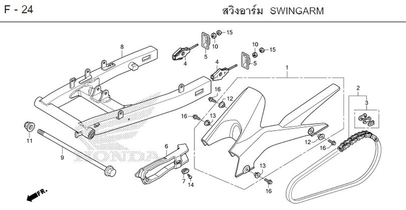 F-24 SWINGARM