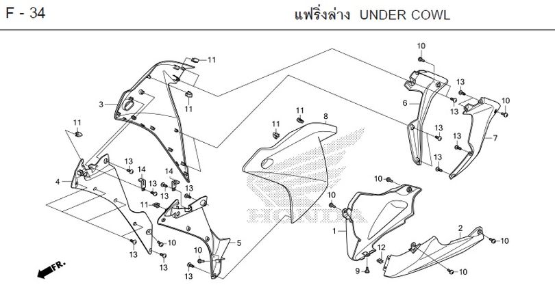 F-34 UNDER COWL
