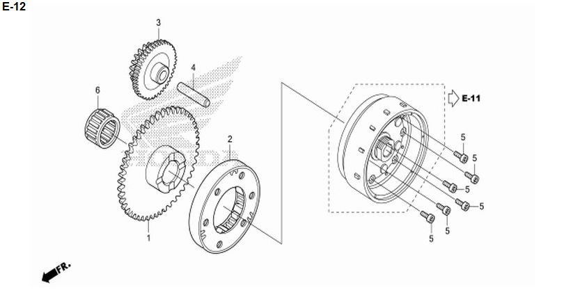 E-12 STARTING CLUTCH
