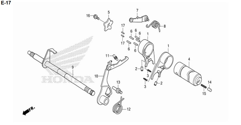 E-17 GEARSHIFT DRUM