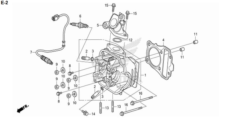 E-2 CYLINDER HEAD