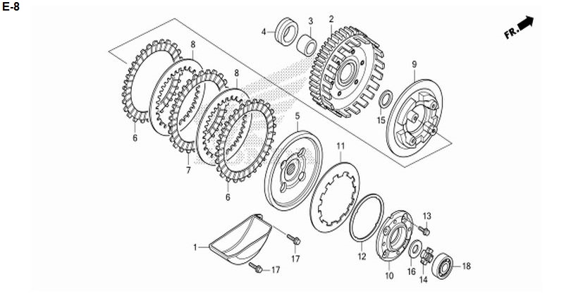 E-8 CLUTCH (F.C.C)