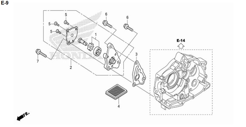 E-9 OIL PUMP