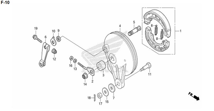 F-10 REAR BRAKE PANEL