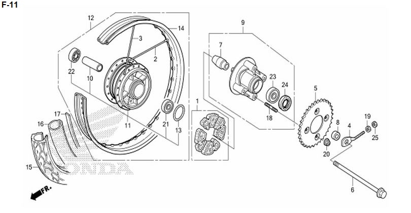 F-11 REAR WHEEL