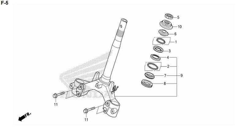 F-5 STEERING STEM