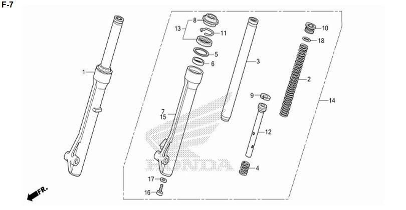 F-7 FRONT FORK