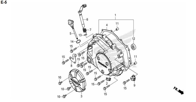 E-5 RIGHT CRANKCASE COVER