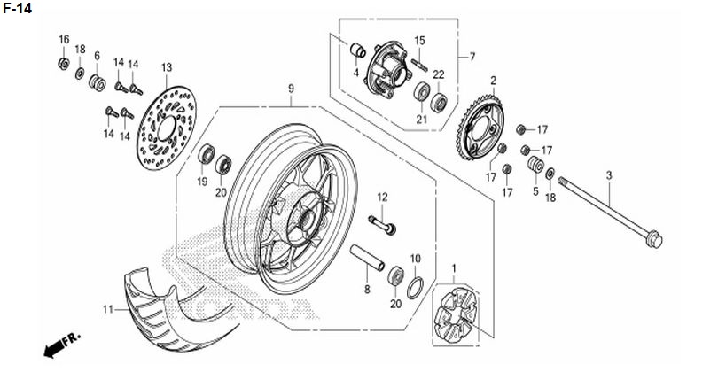 F-14 REAR WHEEL
