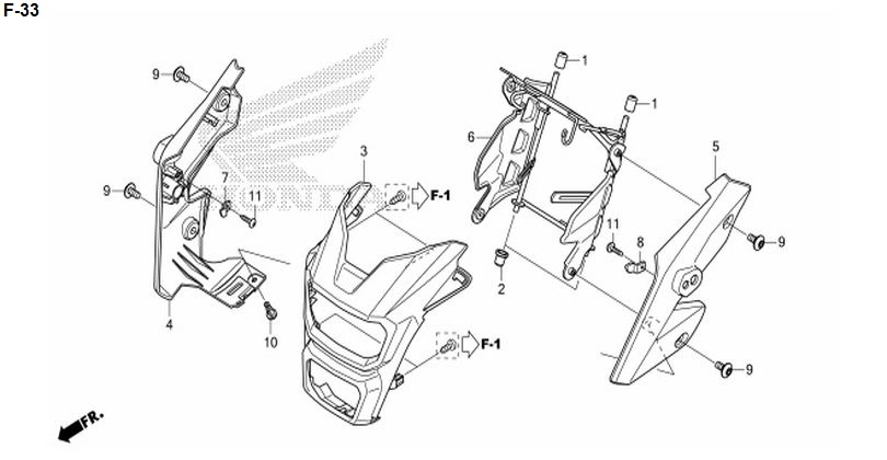F-33 HEADLIGHT COVER