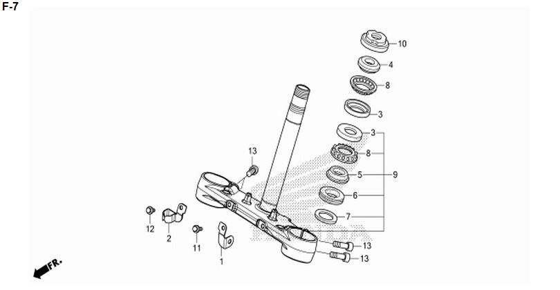 F-7 STEERING STEM