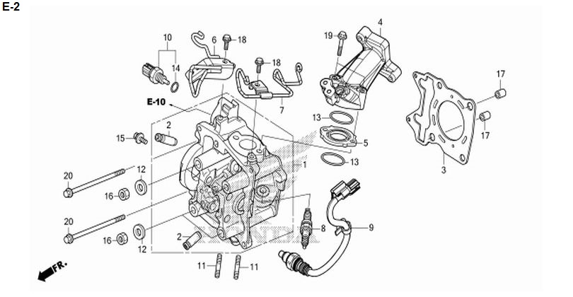 E-2 CYLINDER HEAD