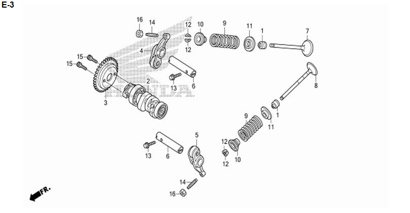 E-3 CAMSHAFT/VALVE