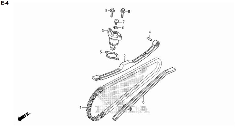 E-4 CAM CHAIN/TENSIONER