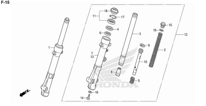F-15 FRONT FORK