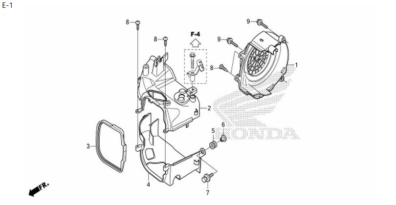 E-1 SHROUD/FAN COVER