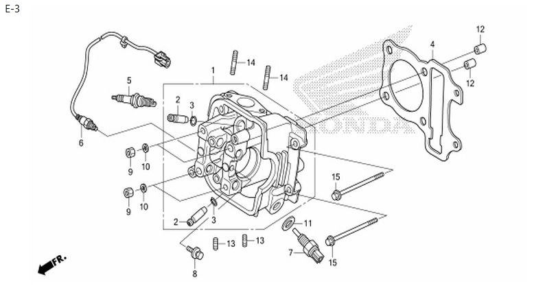 E-3 CYLINDER HEAD