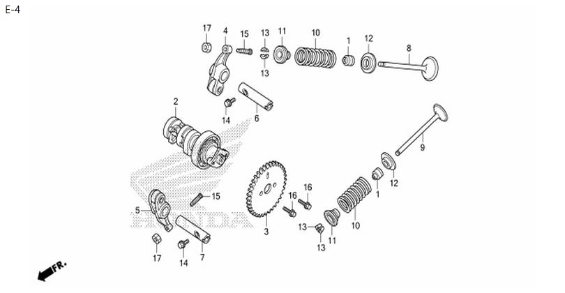 E-4 CAMSHAFT/VALVE