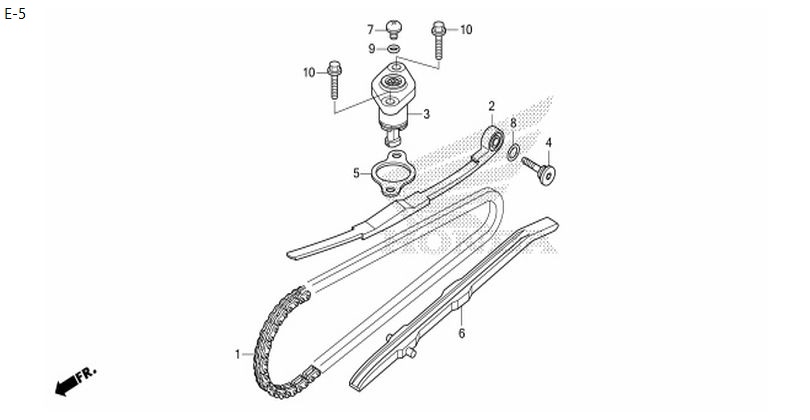 E-5 CAM CHAIN/TENSIONER