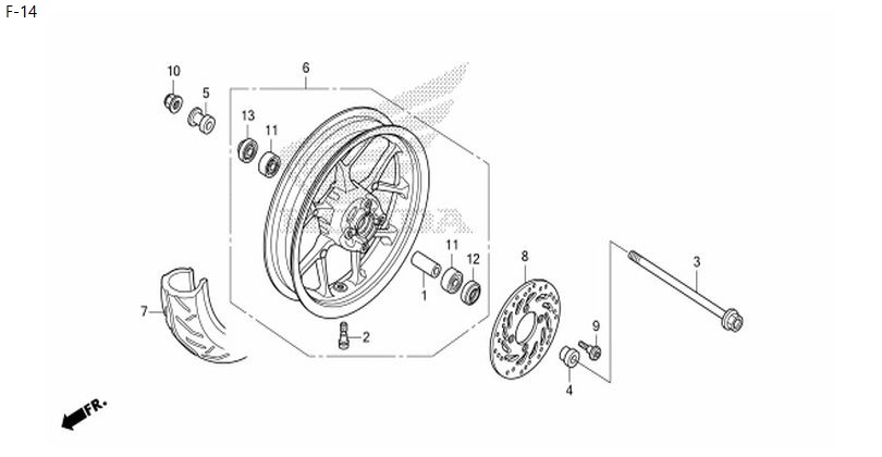 F-14 FRONT WHEEL