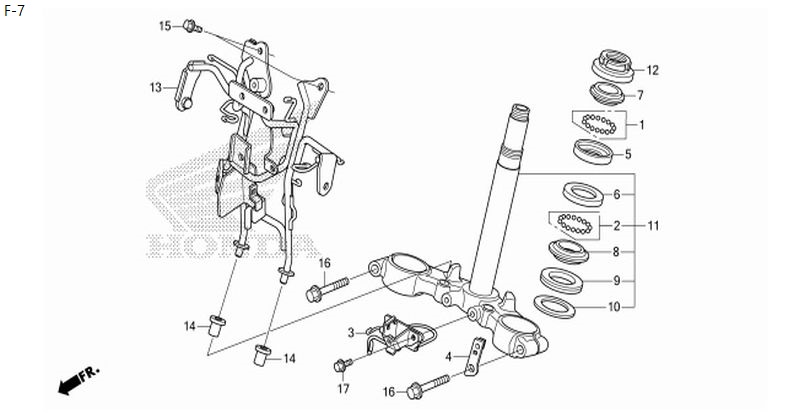 F-7 STEERING STEM