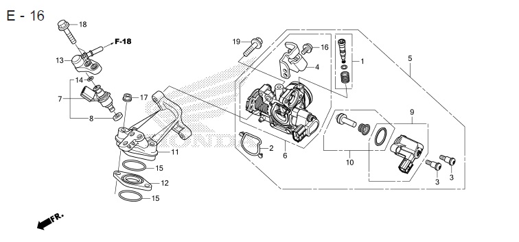 E-16 THROTTLE BODY
