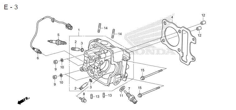 E-3 CYLINDER HEAD