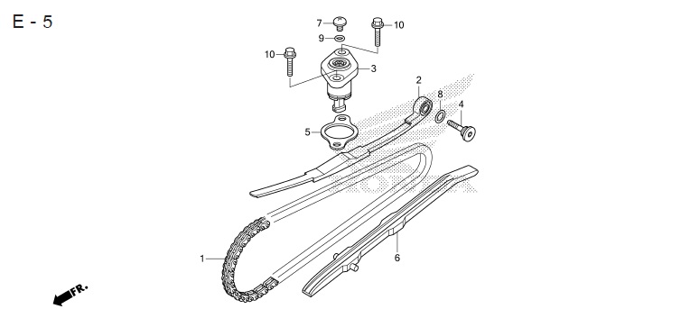 E-5 CAM CHAIN/TENSIONER