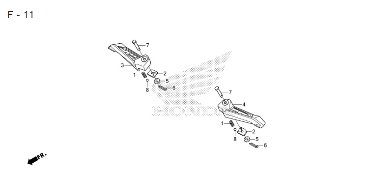 F-11 PILLION STEP