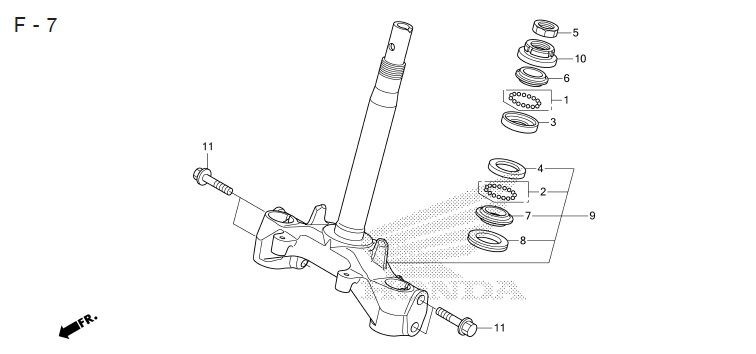 F-7 STEERING STEM