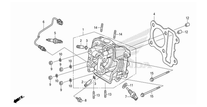 E-3 CYLINDER HEAD