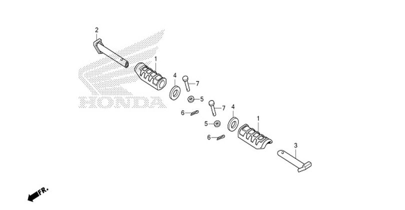 F-10 PILLION STEP