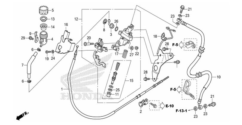 F-5-1 BRAKE MASTER CYLINDER(CBS)