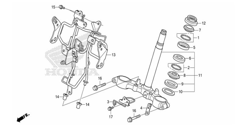 F-7 STEERING STEM