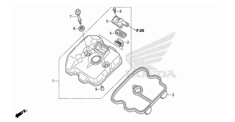 E-1 CYLINDER HEAD COVER